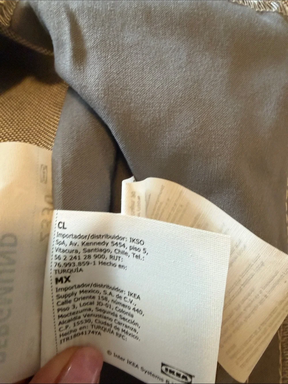 Gray IKEA parsons chair cover, new